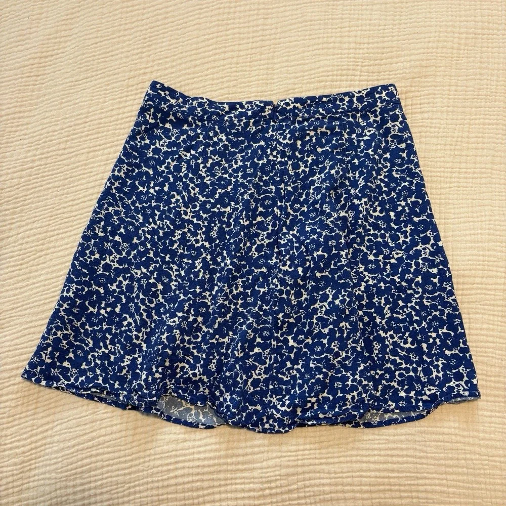 Marine Layer Skirt Women's Size 8 Bonnie Mini Blue Ditsy‎ Floral Boho Coastal